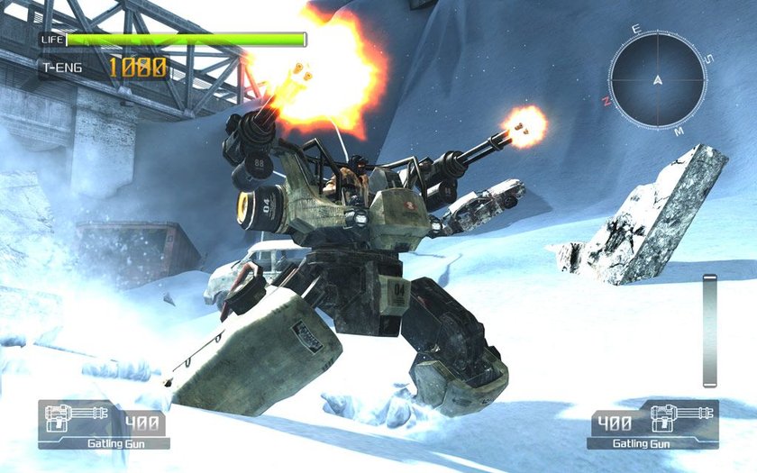 Mech aus Lost Planet im Schnee