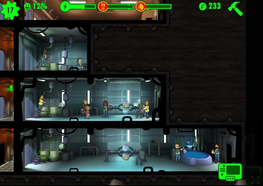Alltag im Vault: Ressourcenmanagement auf engstem Raum.