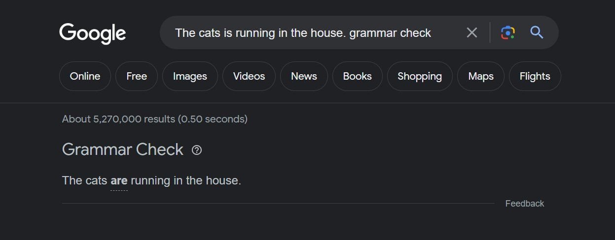 Grammatik-Check von Google: Englisch verbessern