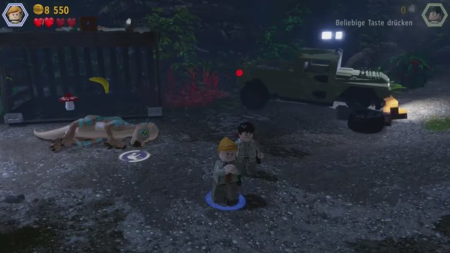 Die Sabotage im Lager in LEGO Jurassic Park 2.