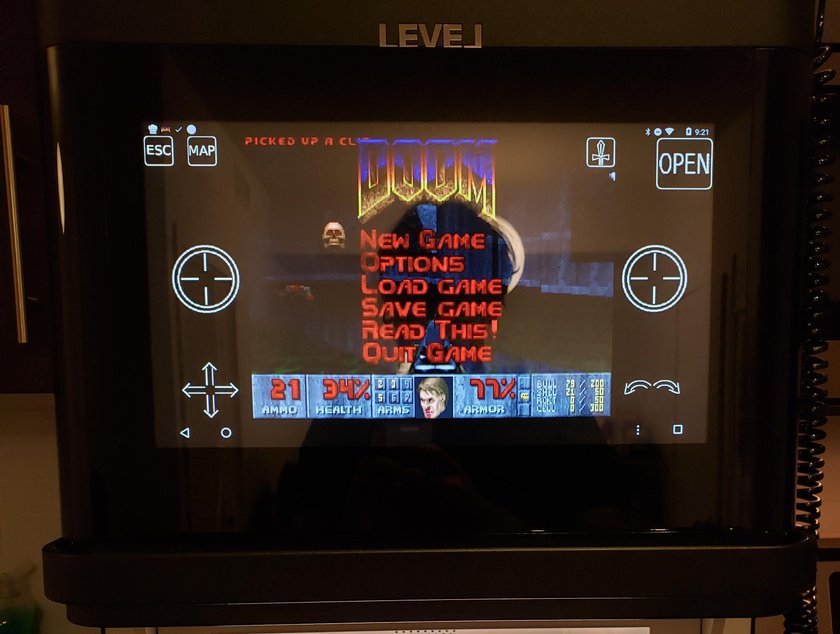 Doom auf der Mikrowelle.
