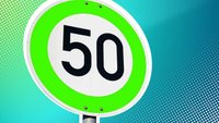 Unbekanntes Schild: Das steckt hinter dem grünen Tempolimit
