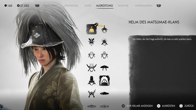 Helm des Matsumae-Klans