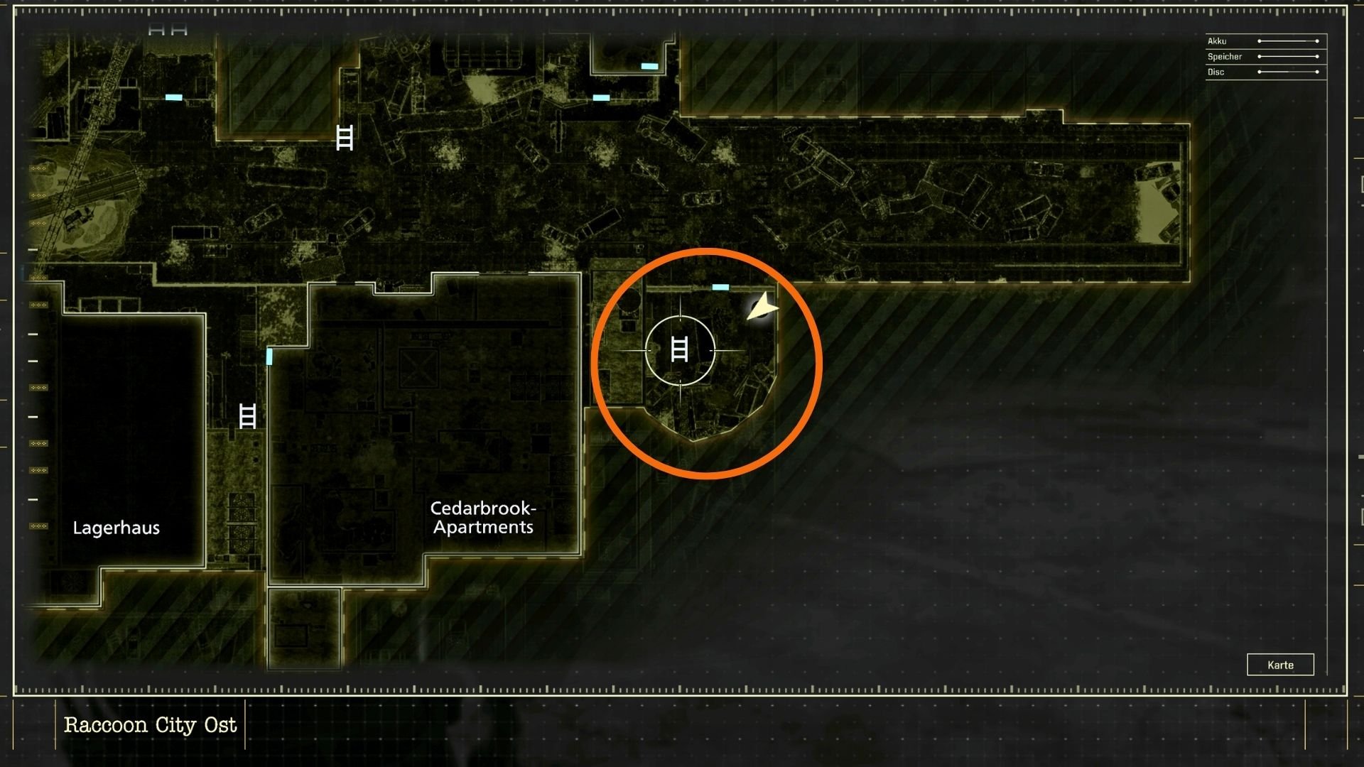 It leads to a small area of ​​resources on the surface.