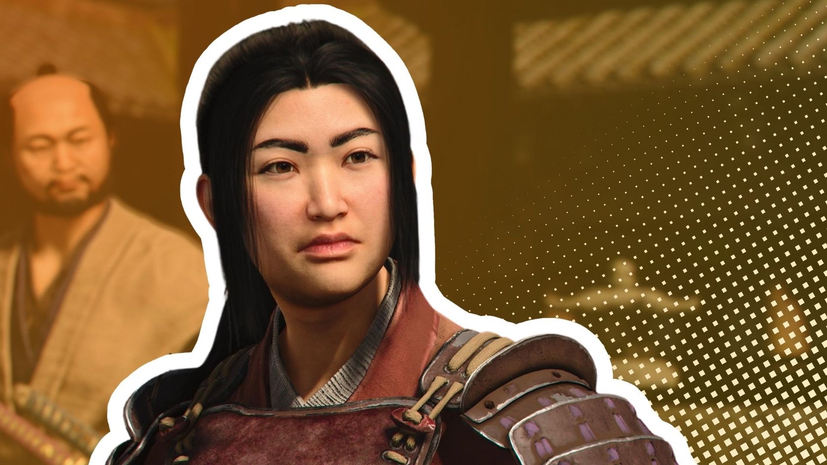 Das Bild zeigt den NPC Akiyama Ayako. Sie ist weiß umrandet und hervorgehoben.