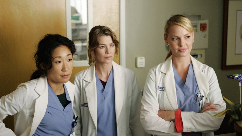 Nostalgie: Christina, Meredith und Isobel in „Grey's Anatomy“ Staffel 1.