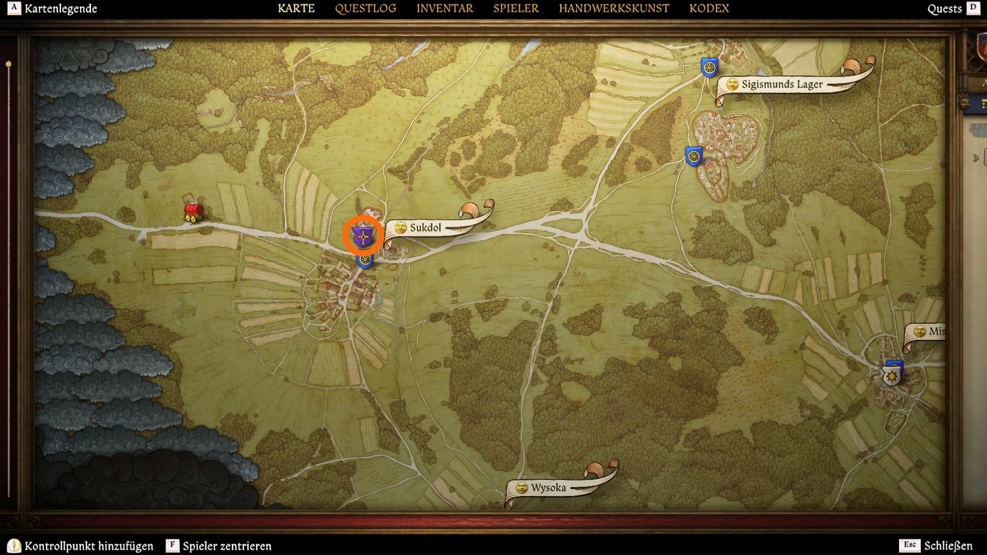 The DLC begins with Peter von Pisek in Sukdol.