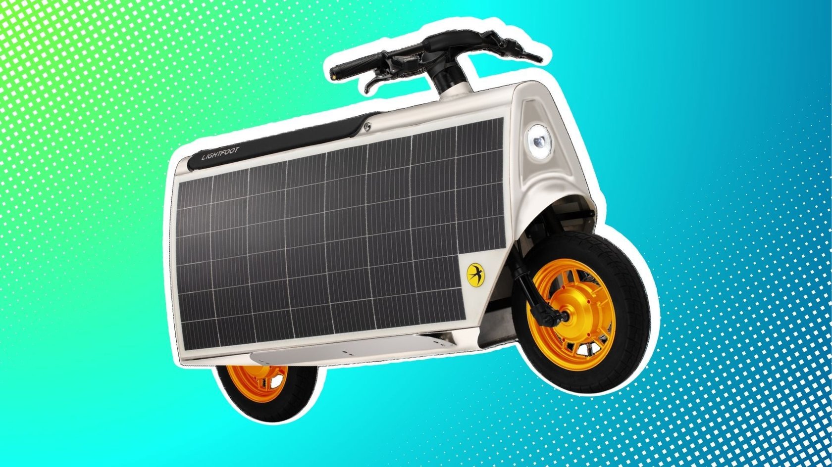 E-Roller mit Solarmodulen von Lightfoot