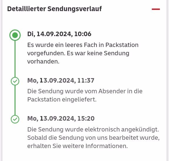 DHL Packstation leer App