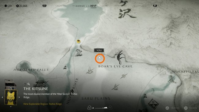 Fundort der "Feuer in der Dunkelheit"-Maske.