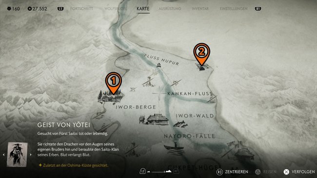 Schließt erst die Quests "Das Geicht eines Meisters" (1) und "Das Gesicht eines Dämons" (2) in der Nayoro-Wildnis ab. Anschließend kann der Händler zufällig beim Lagern auftauchen.