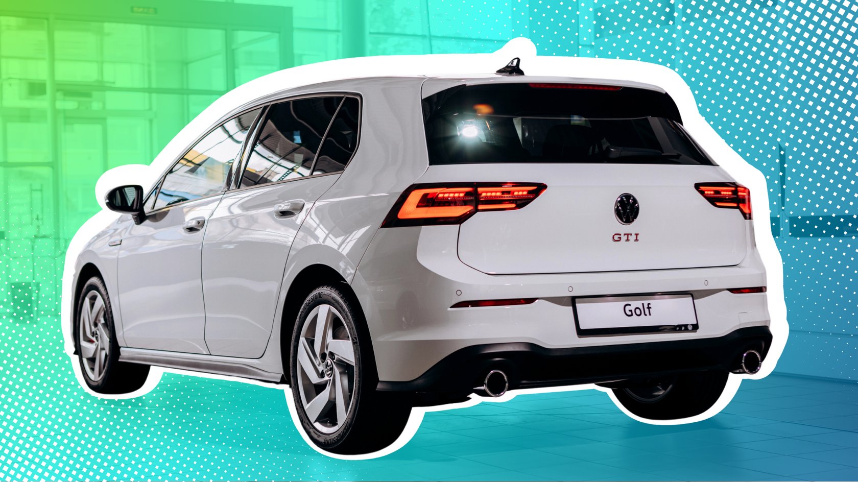 Golf GTI von VW in weiß