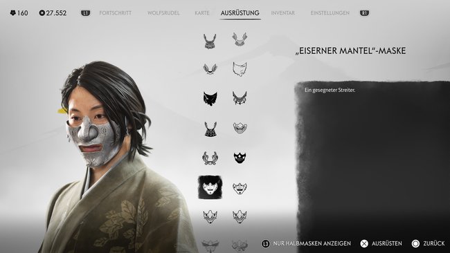 "Eiserner Mantel"-Maske