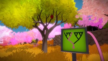 Apfelbaum 3: Achtet genau auf die Verästelungen, um die Lösung zu finden.
