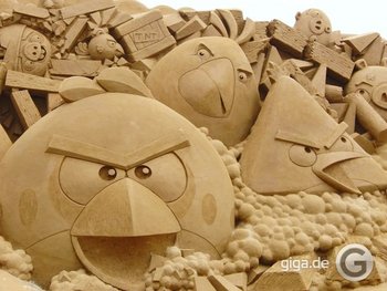 Angry Birds jetzt als Sandskulpturen!