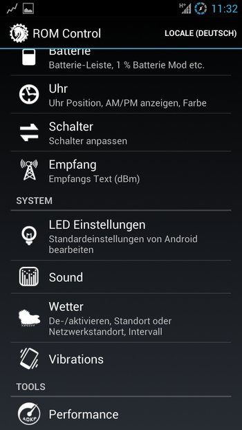 AOKP Jelly Bean Galaxy S3 Einstellungen 2