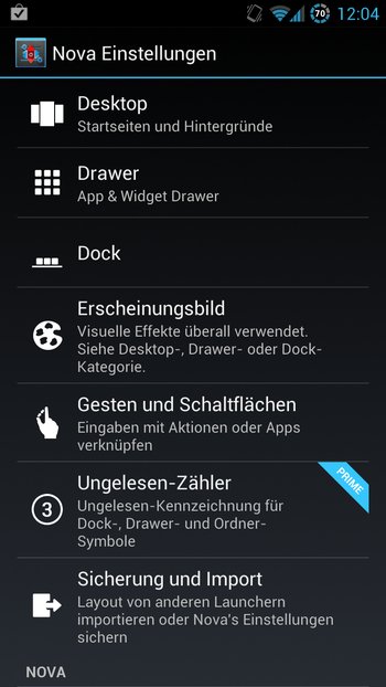 AOKP Jelly Bean Galaxy S3 Einstellungen 3