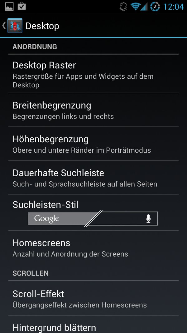 AOKP Jelly Bean Galaxy S3 Einstellungen 4