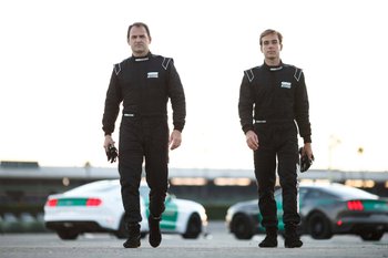 castrol-virtual-racers-ben-collins-l-prepares-to-go-head-to-head-with-matt-powers-r