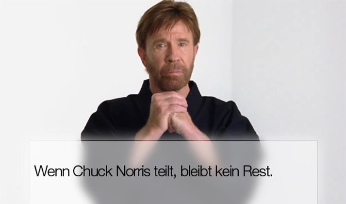 Bei Chuck Norris ist alles richtig