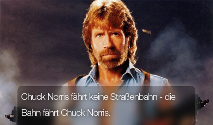Bahnfahren mit Chuck Norris