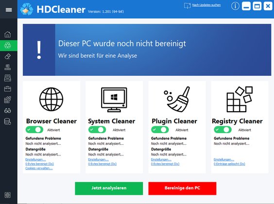 HDCleaner 2.051 download the new version