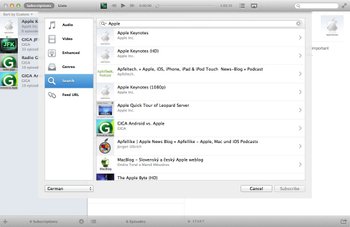 Instacast für Mac - integriertes Podcast-Verzeichnis