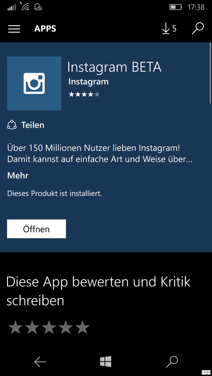  Instagram App f r Windows 10 Mobile Beta im Windows Store 