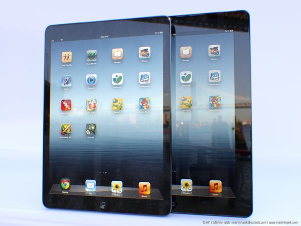 iPad 5 - Größenvergleich (Mockup)