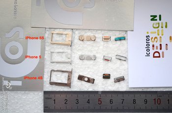 SIM-Karten-Halter, Lautstärke-Regler, Stummschalter und Power-Knopf