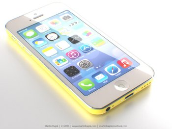 iPhone \"Lite\" in gelb - Rendering: Martin Hajek