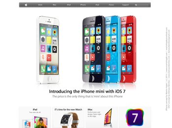 iPhone mini mit iOS 7 Konzept - von Martin Hajek