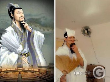 Low-Budget-Kostüme eines Cosplay-Fans