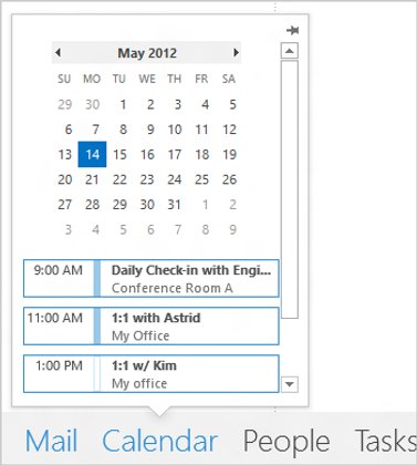 Kalender unter Outlook 2013