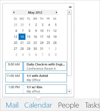Kalender unter Outlook 2013