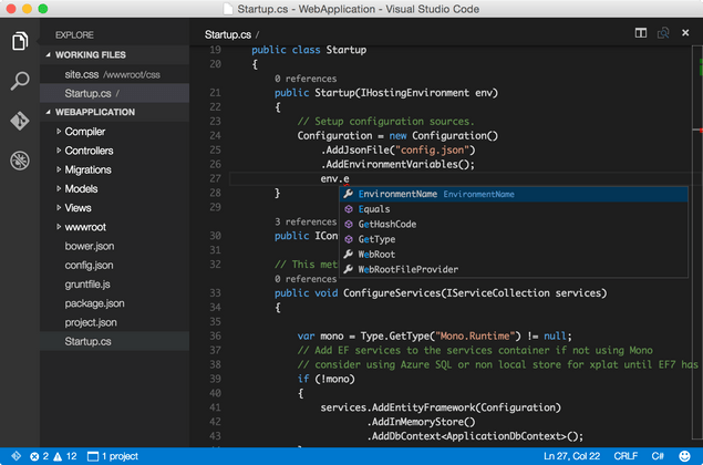 Visual Studio Code 2015