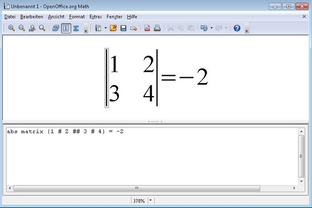 Apache OpenOffice Math Screenshot
