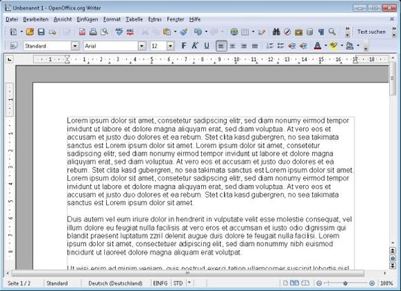Apache OpenOffice Writer Screenshot