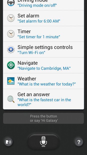 Samsung Galaxy S4 S Voice Port - Note 2