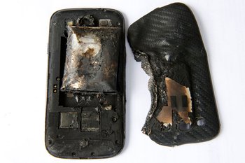 So sah das Smartphone nach der Explosion aus