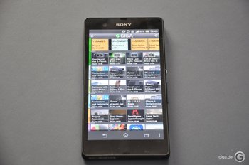 Sony Xperia Z - Nicht an Lichtverhältnisse angepasst
