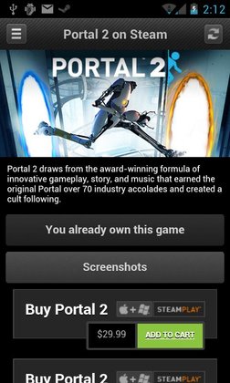 Steam für Android