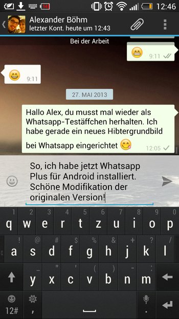 WhatsApp+ ist eine Modifikation der originalen Whatsapp Version