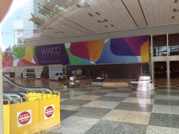 Apple dekoriert bereits das Moscone Center
