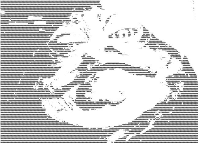 Jabba the Hut als ASCII Art