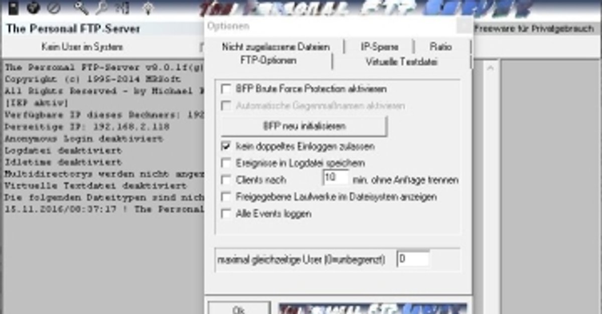 filezilla sftp server einrichten