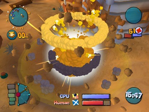 Worms 4 - Mayhem: In 3D sehen die Explosionen gleich doppelt gut aus