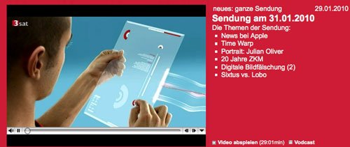 Video Tipp: 3sat neues vom 31.01.2010