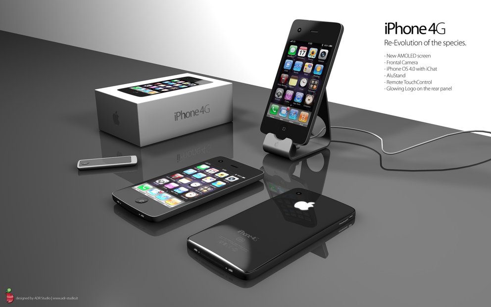 Überarbeitetes 3D Konzept für das iPhone 4G