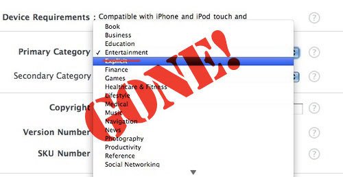 Kurz-Auftritt: Kategorie "Explicit" für den AppStore